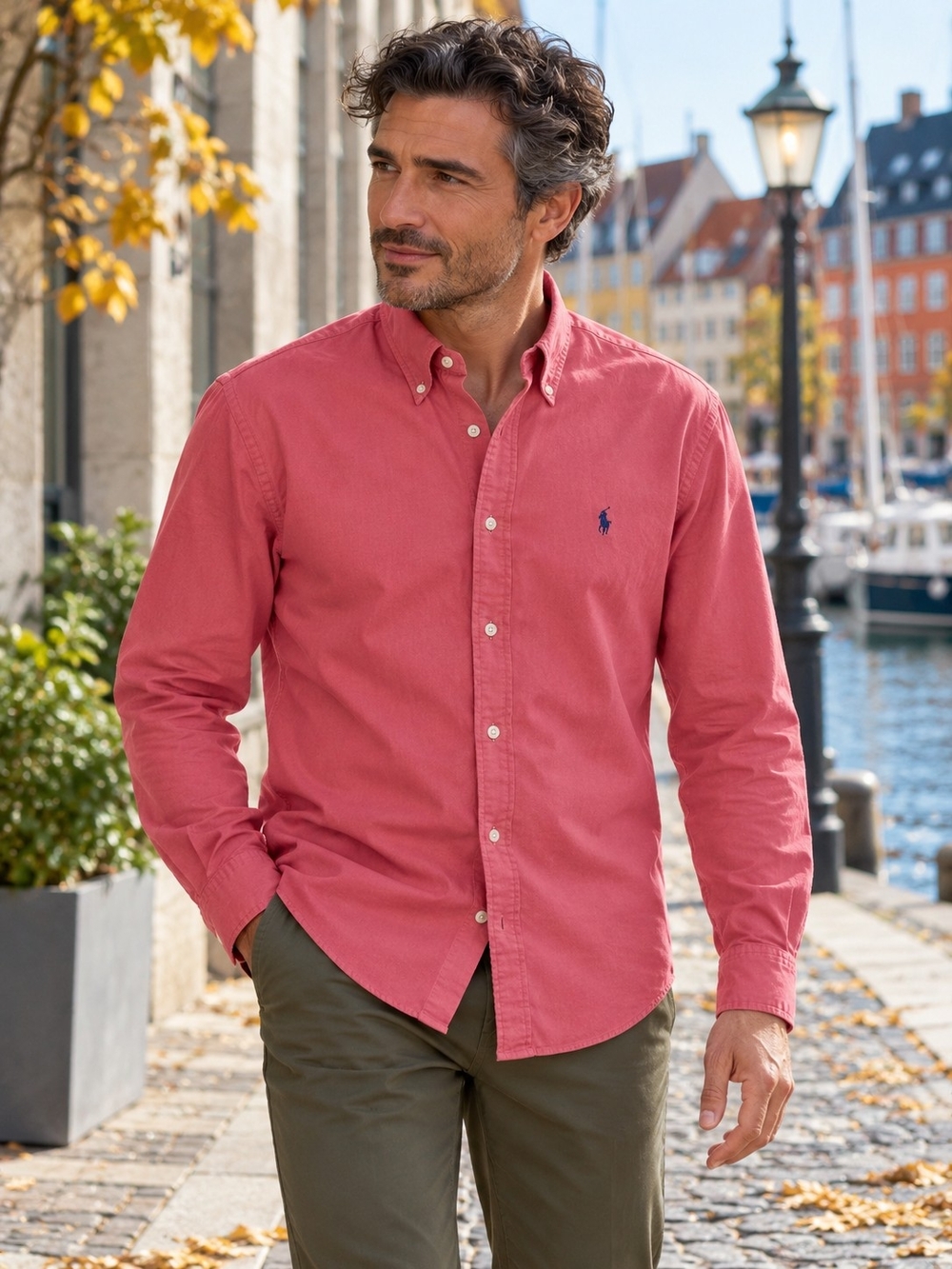 Polo Ralph Lauren Classic Fit Oxford Shirt Raspberry Pink Men's M
